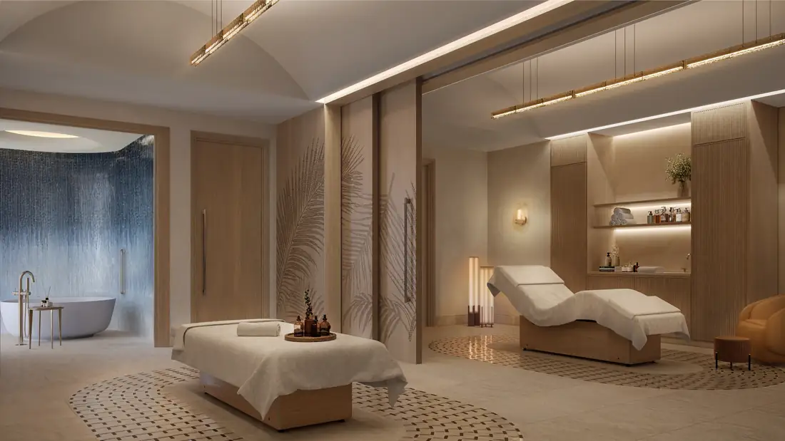 Spa and treatment rooms at Fairmont Residences Al Marjan Island
